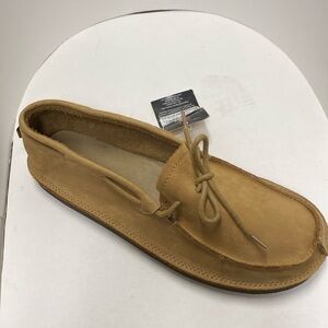 Rainbow shoe company, men’s natural leather moccasin size 10